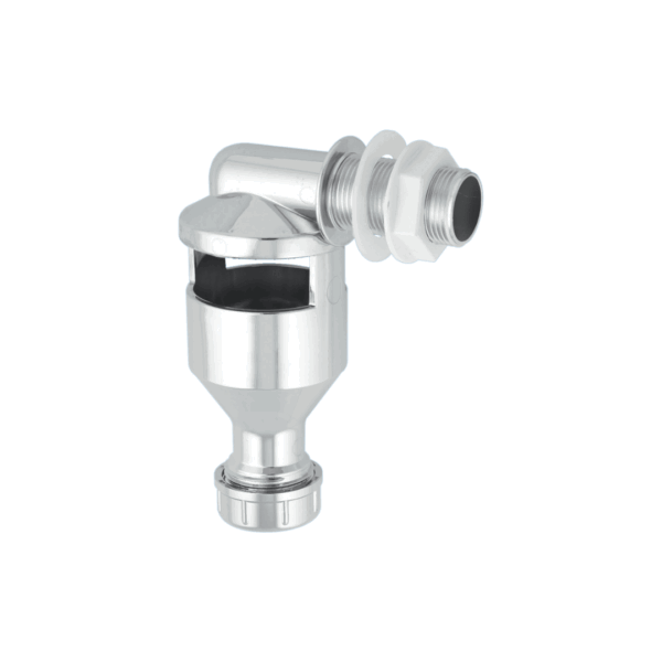 Side Inlet Tundish 3/4" Inlet to 19-23mm Chrome