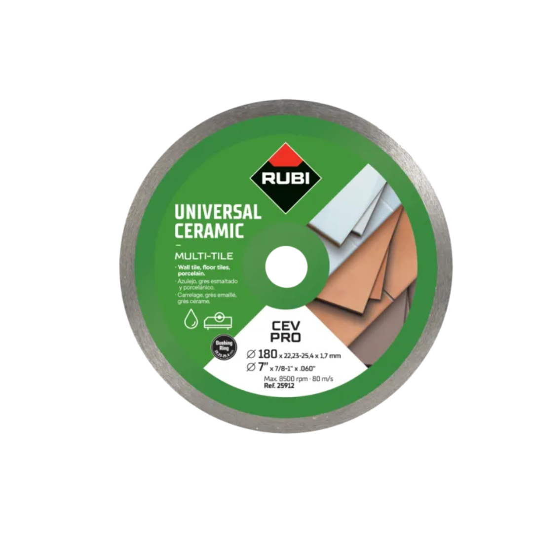 Rubi CEV Ceramic & Marble Tile Blade 250mm